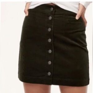 ARITZIA Wilfred Free Button Front Pockets Mini Skirt - Black